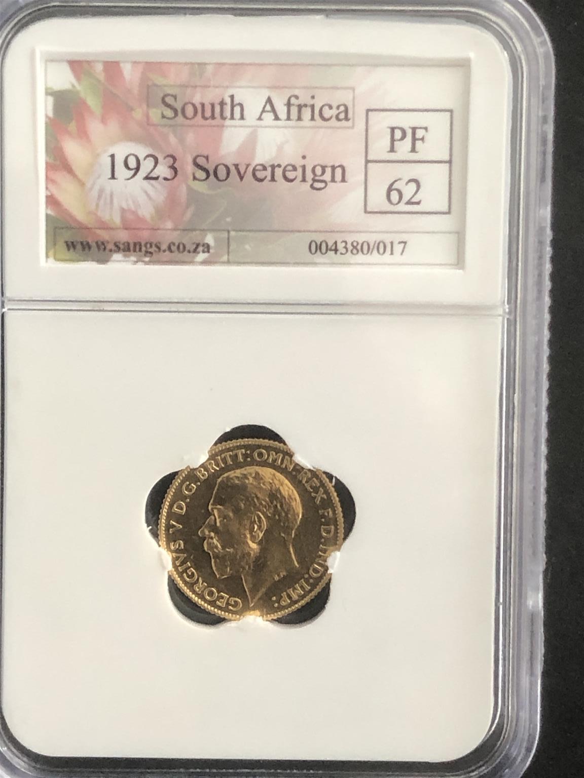 Extremely Rare & Scarce SA 1923 Full Gold Sovereign Coin In High Grade