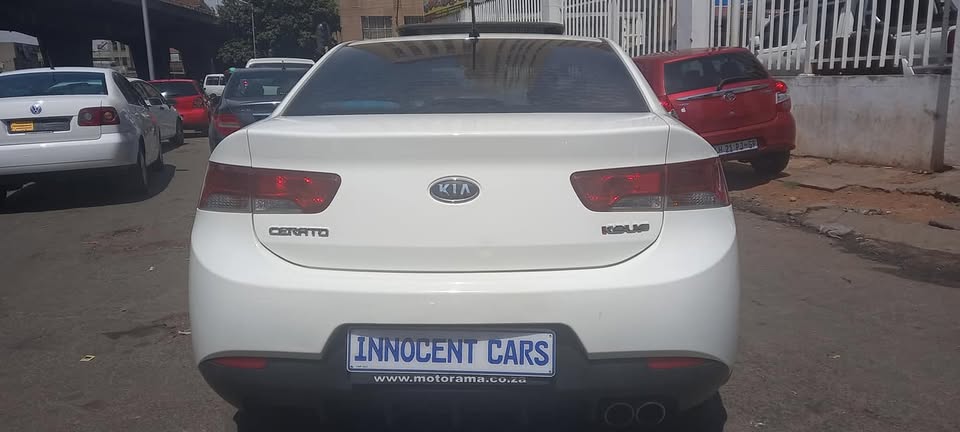 2012 KIA CERATTO KOUPE, 2.0 MANUAL, 6 SPEED, WHITE COLOUR, MILEAGE