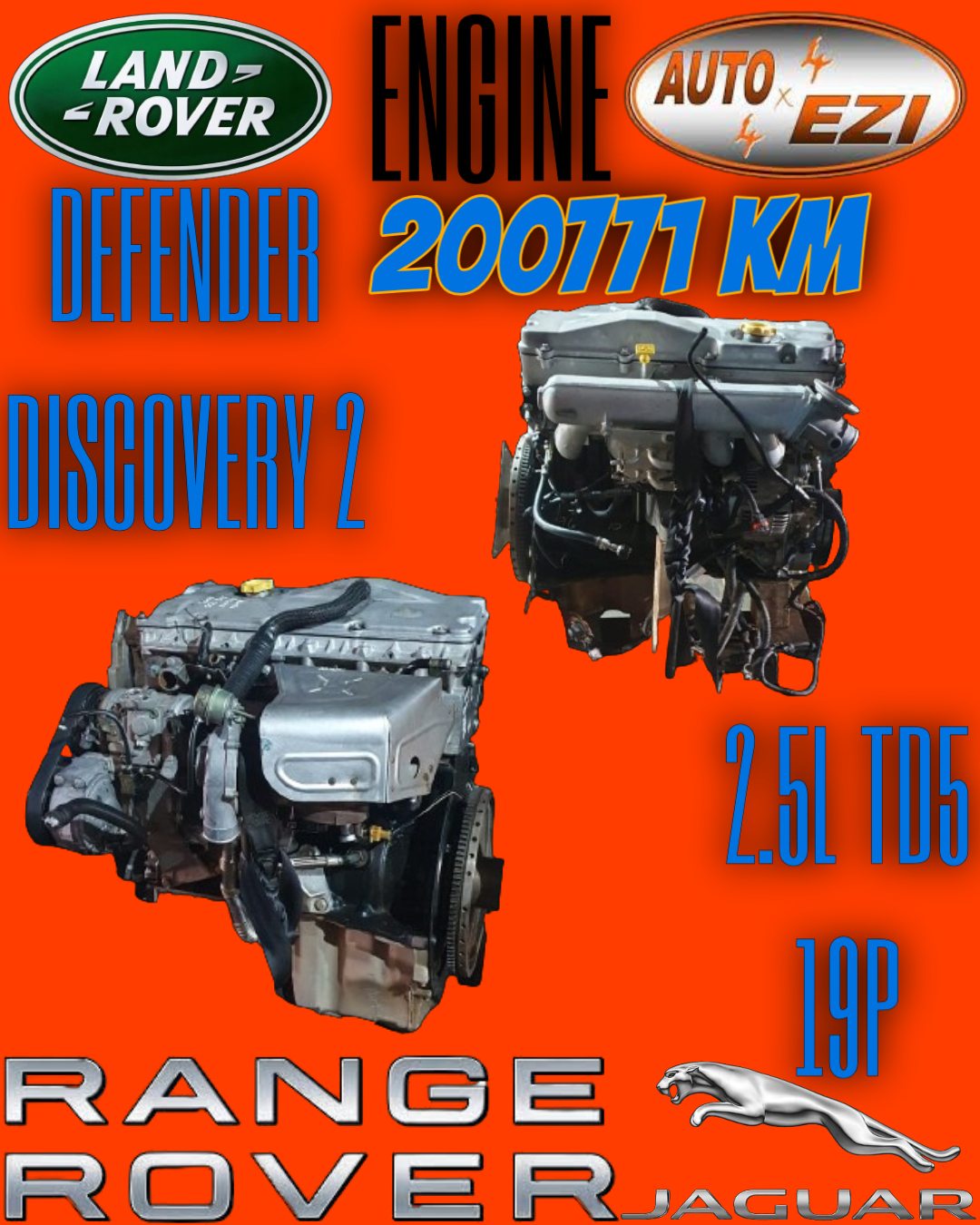 LAND ROVER DISCOVERY 2 2.5L TD5 ENGINE - Private Seller