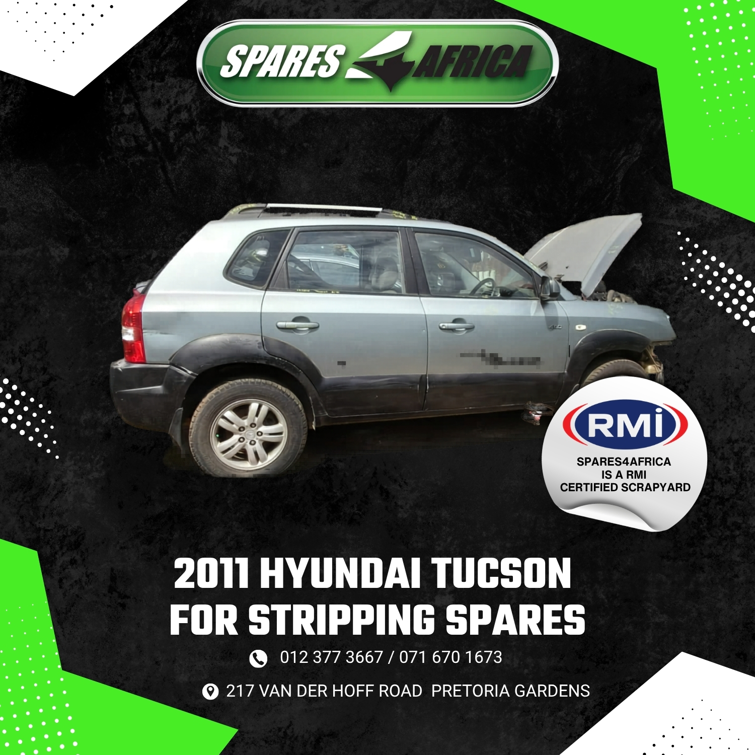 2011 HYUNDAI TUCSON – FOR STRIPPING - Private Seller 2011 HYUNDAI TUCSON – FOR STRIPPING - Private Seller