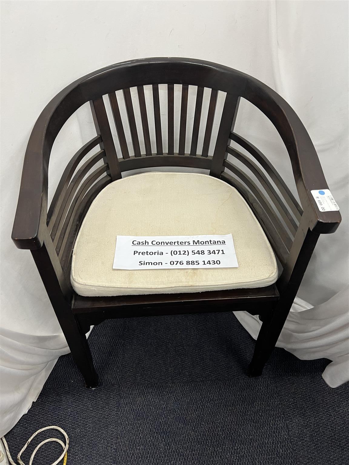 Chair Solid Wood with Arm Rest - B033065039-2