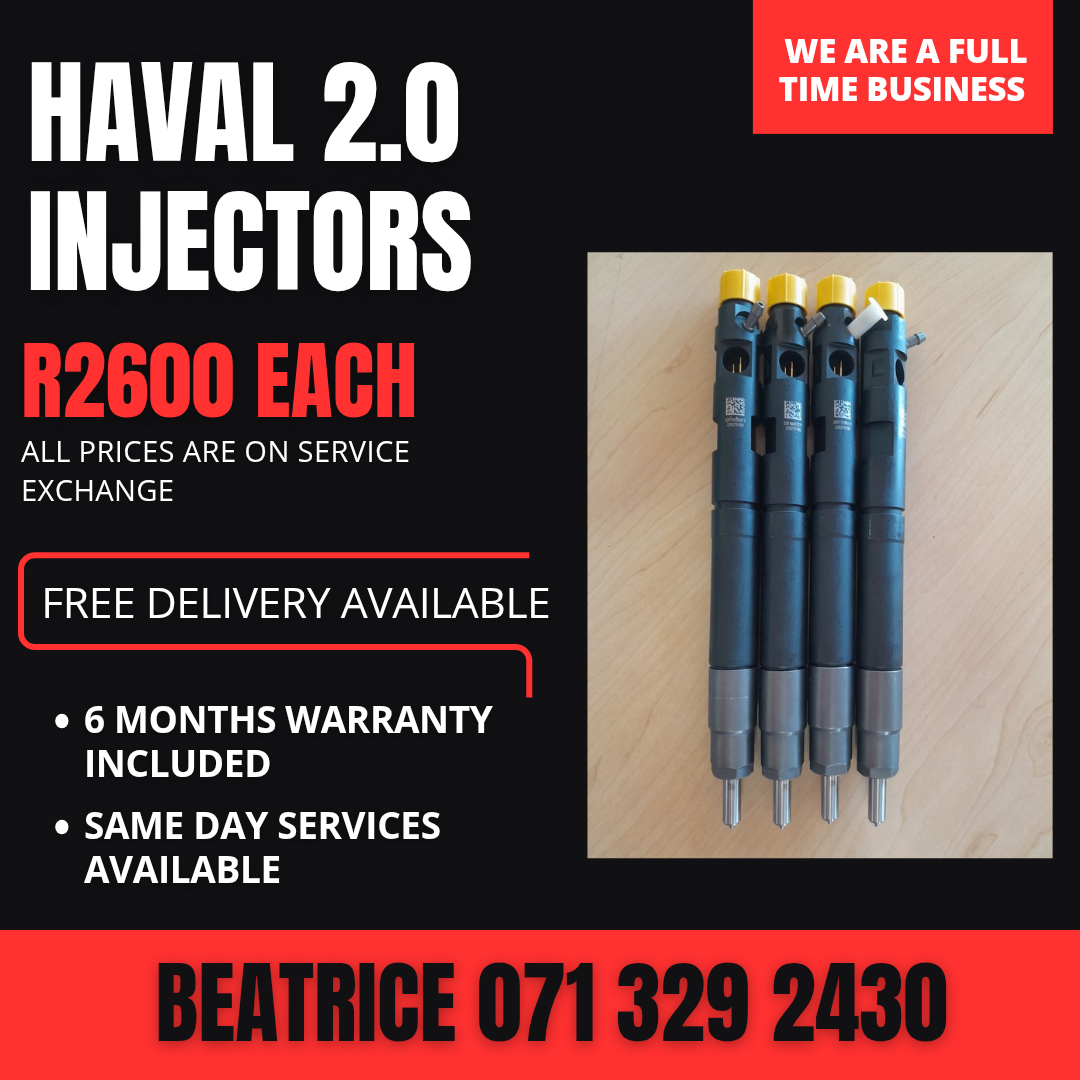 HAVAL 2.0 INJECTORS FOR SALE WITH WARRANTY ON - Private Seller HAVAL 2.0 INJECTORS FOR SALE WITH WARRANTY ON - Private Seller