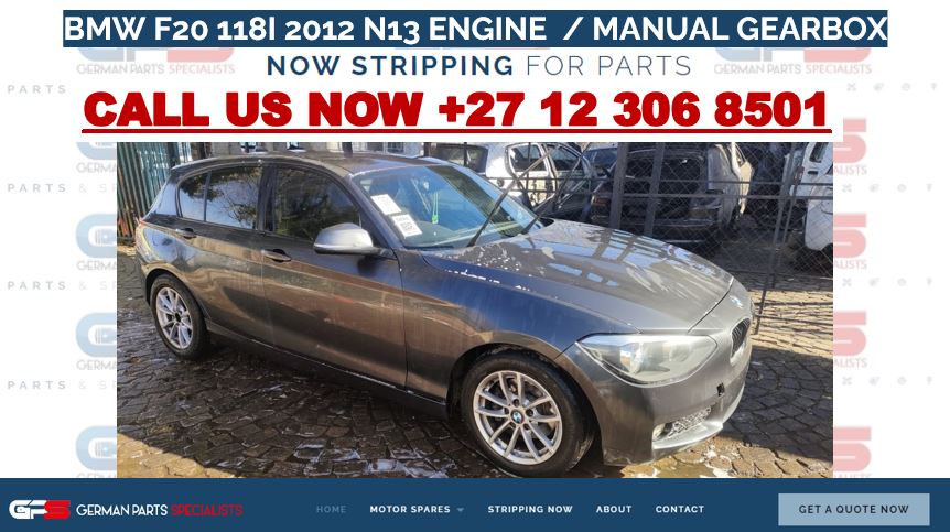 NOW STRIPPING FOR SPARES / BMW F20 118i 2012 N13 ENGINE MANUAL GEARBOX - Private Seller NOW STRIPPING FOR SPARES / BMW F20 118i 2012 N13 ENGINE MANUAL GEARBOX - Private Seller