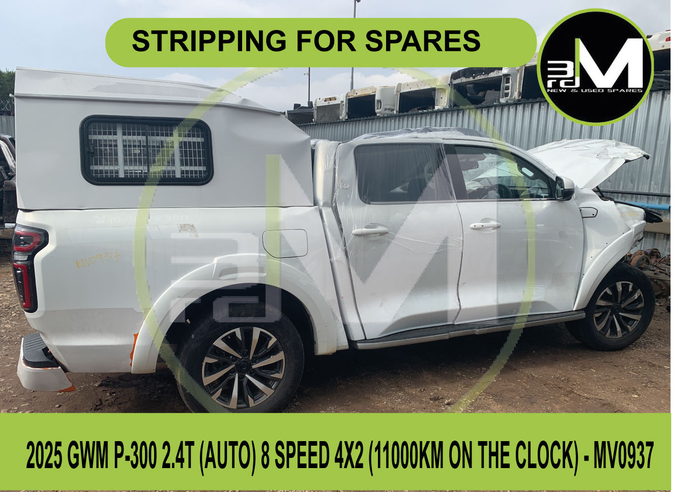 GWM P300 2.4T 2025- STRIPPING FOR SPARES - Private Seller GWM P300 2.4T 2025- STRIPPING FOR SPARES - Private Seller