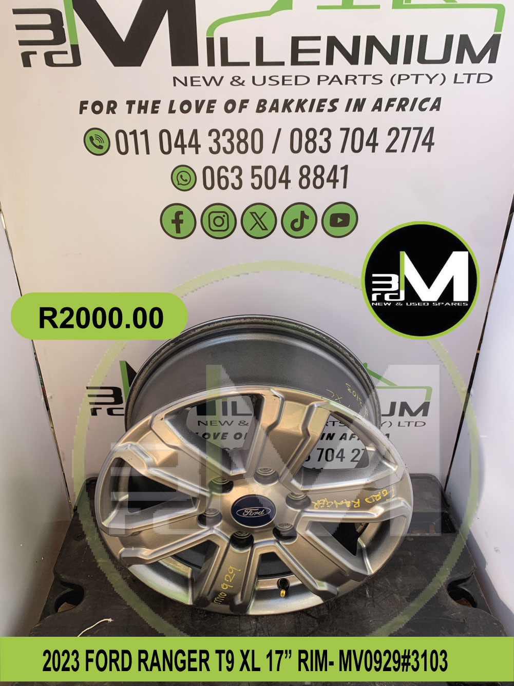 RIM 17" FORD RANGER T9 XL - Private Seller RIM 17" FORD RANGER T9 XL - Private Seller
