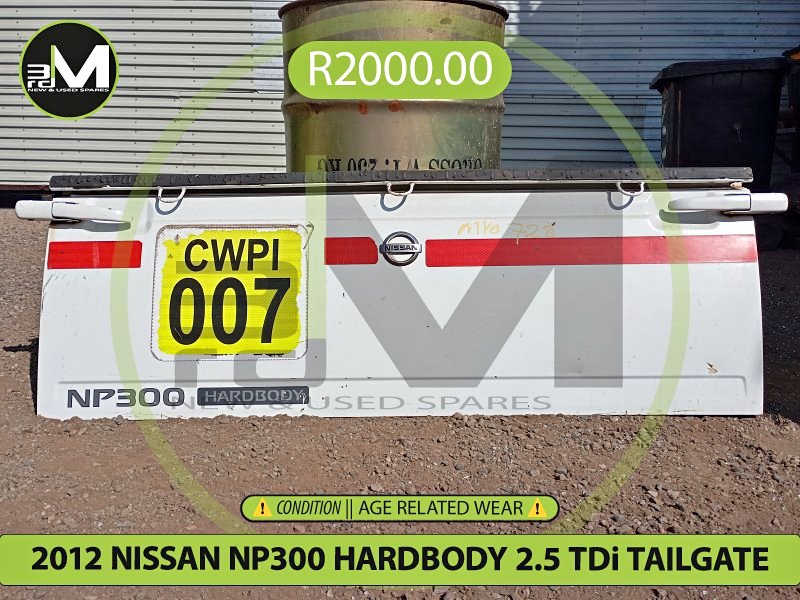 2012 NISSAN NP300 HARDBODY 2.5 TDi TAILGATE MV0728