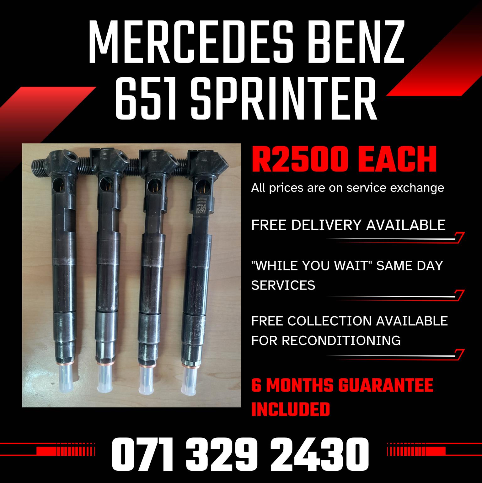 MERCEDES BENZ SPRINTER 651 DIESEL INJECTORS FOR SALE WITH WARRANTY - Private Seller MERCEDES BENZ SPRINTER 651 DIESEL INJECTORS FOR SALE WITH WARRANTY - Private Seller