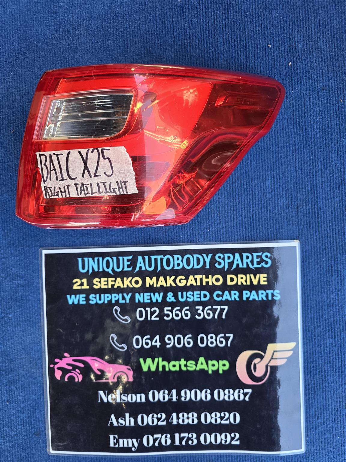 Baic X25 Right Tail Light Baic X25 Right Tail Light