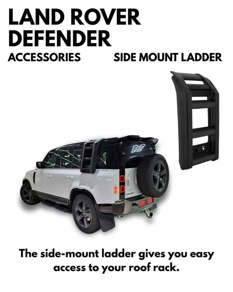 LAND ROVER DEFENDER ACCESSORIES SIDE MOUNT LADDER COMPATIBLE - Private Seller LAND ROVER DEFENDER ACCESSORIES SIDE MOUNT LADDER COMPATIBLE - Private Seller