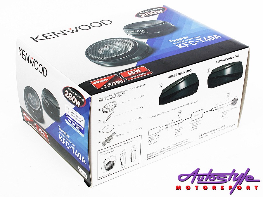 Kenwood KFC-40T Tweeter 65 Rms Kenwood KFC-40T Tweeter 65 Rms
