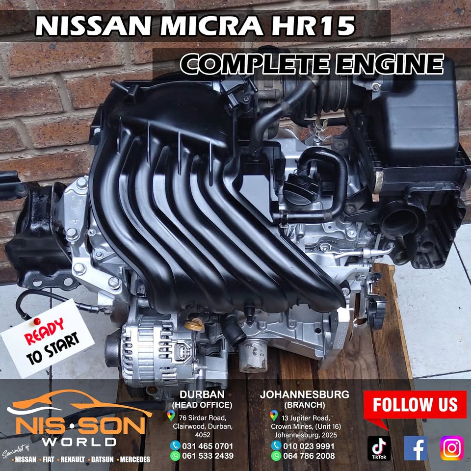 NISSAN MICRA HR15 COMPLETE ENGINE
