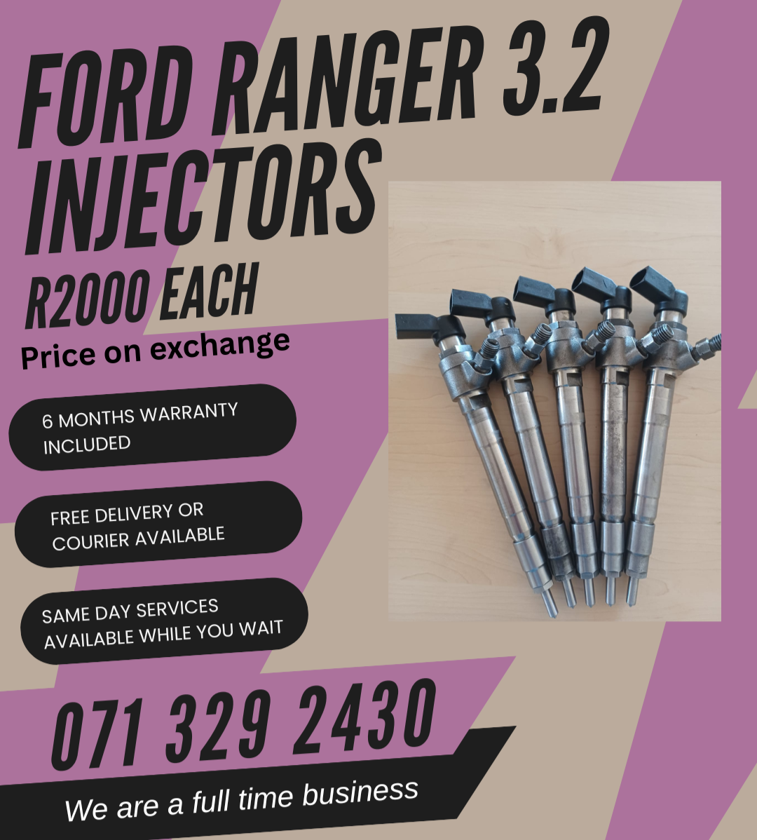 FORD RANGER 3.2 INJECTORS FOR SALE WITH WARRANTY ON - Private Seller FORD RANGER 3.2 INJECTORS FOR SALE WITH WARRANTY ON - Private Seller