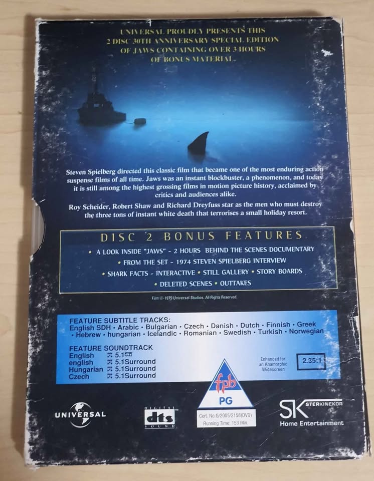 Jaws 30th anniversary edition dvd set