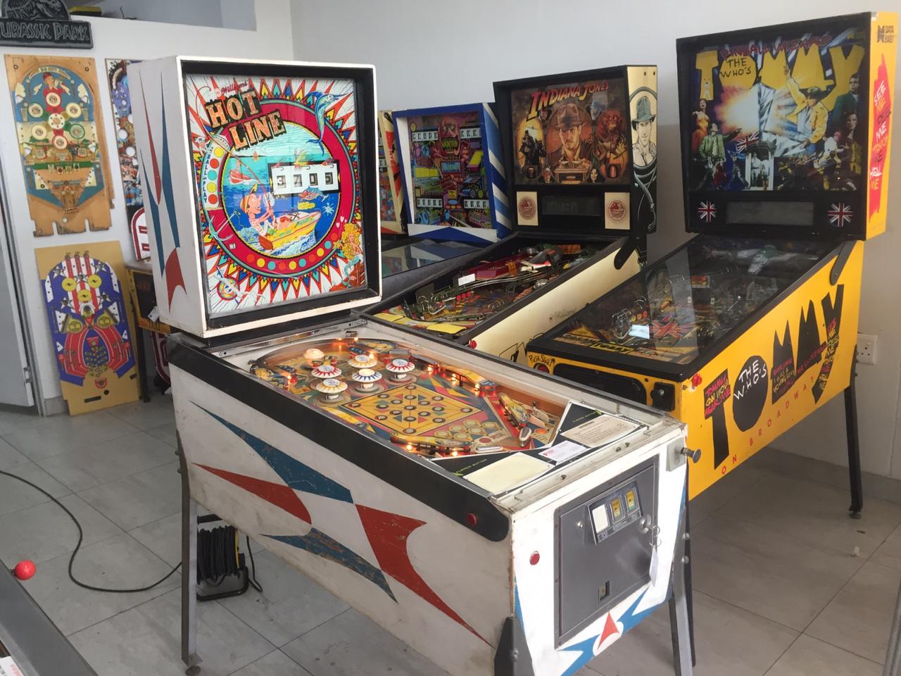 We sell pinball machines , many to choose from