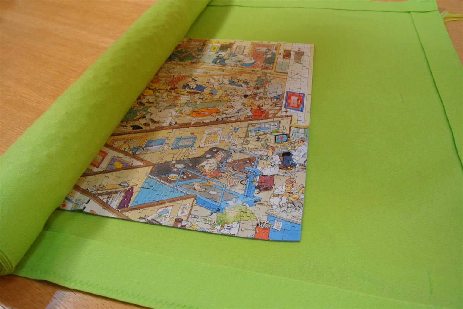 Jigsaw Puzzle Roll Up Mats Felt Junk Mail