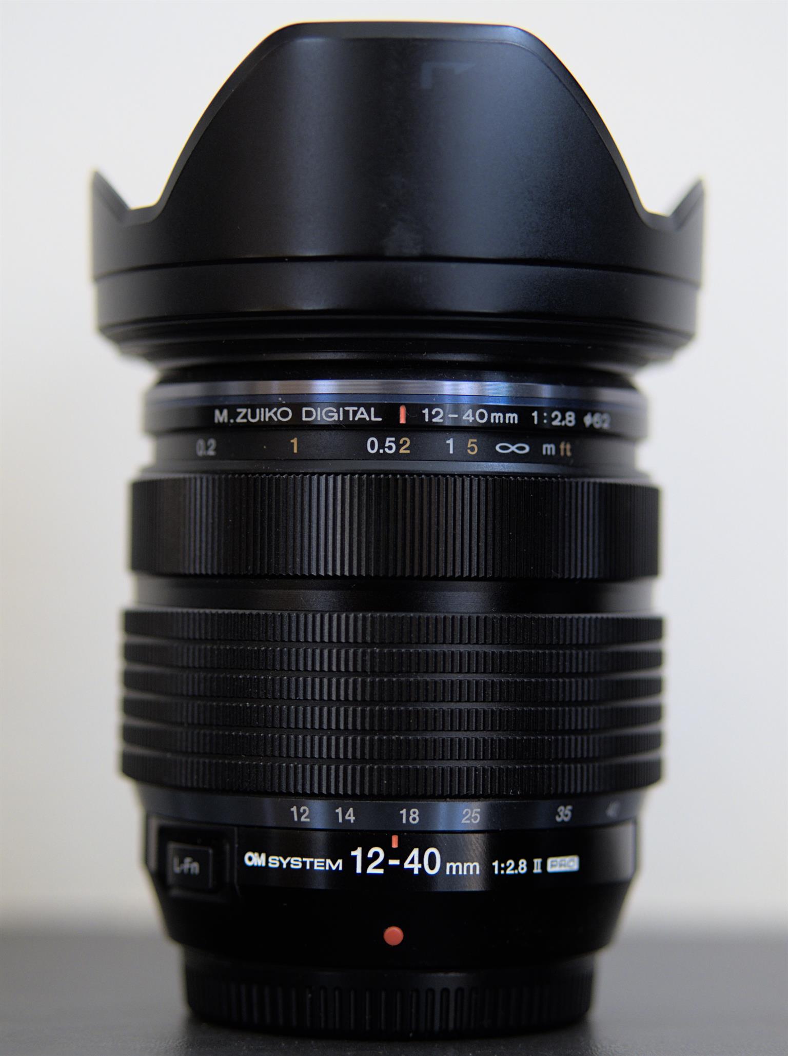 Excellent OM Systems 12-40mm F/2.8 Pro II for sale