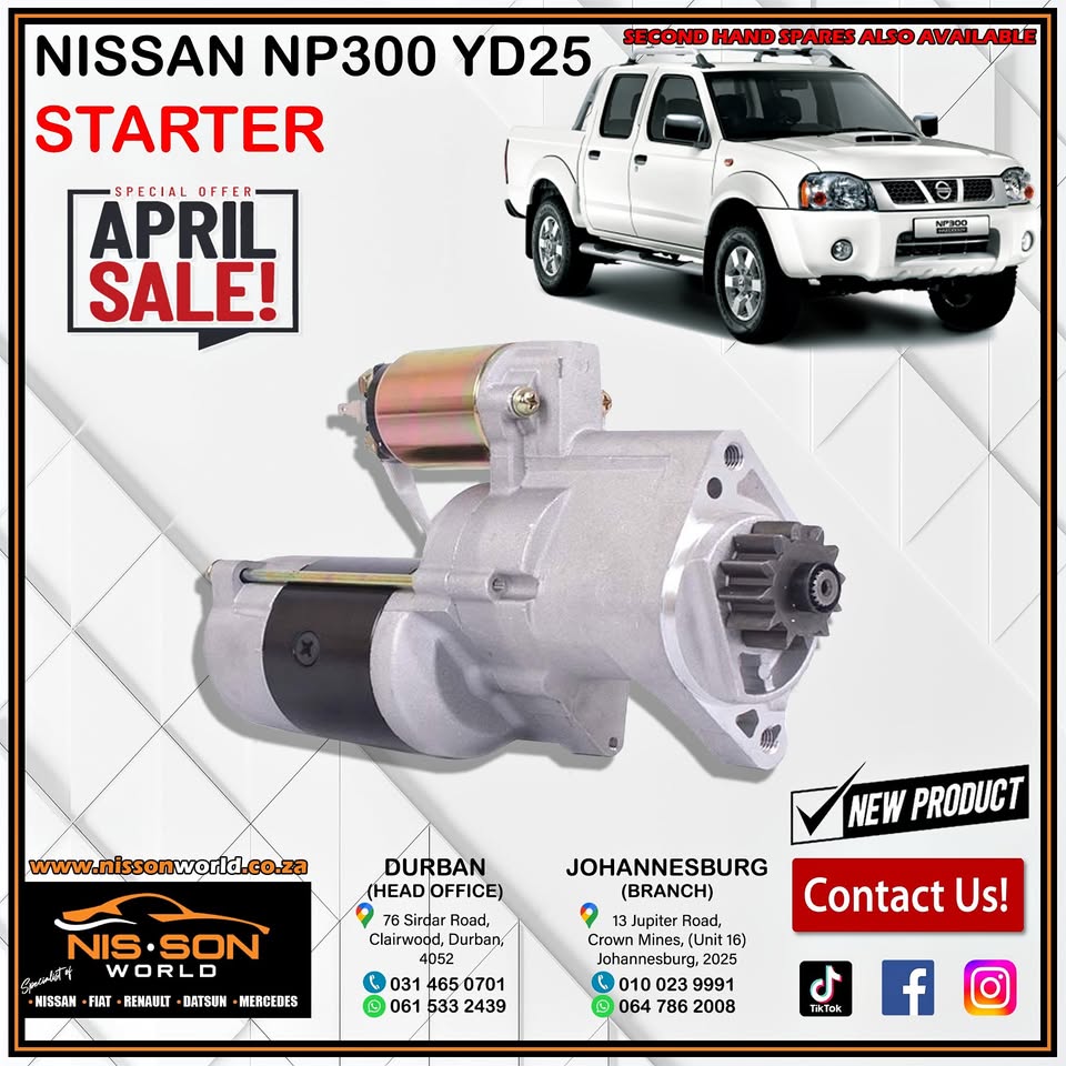 NISSAN NP300 YD25 STARTER