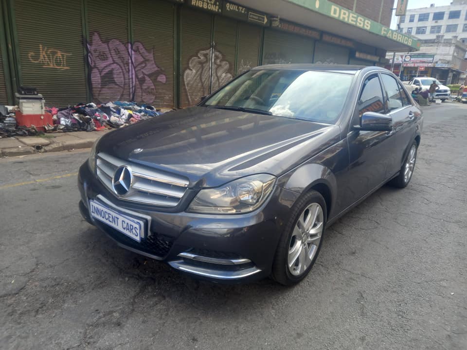 2013 MERCEDES BENZ C180 CGI PETROL, AUTOMATIC TRANSMISSION, GREY COLOUR, MILEAGE