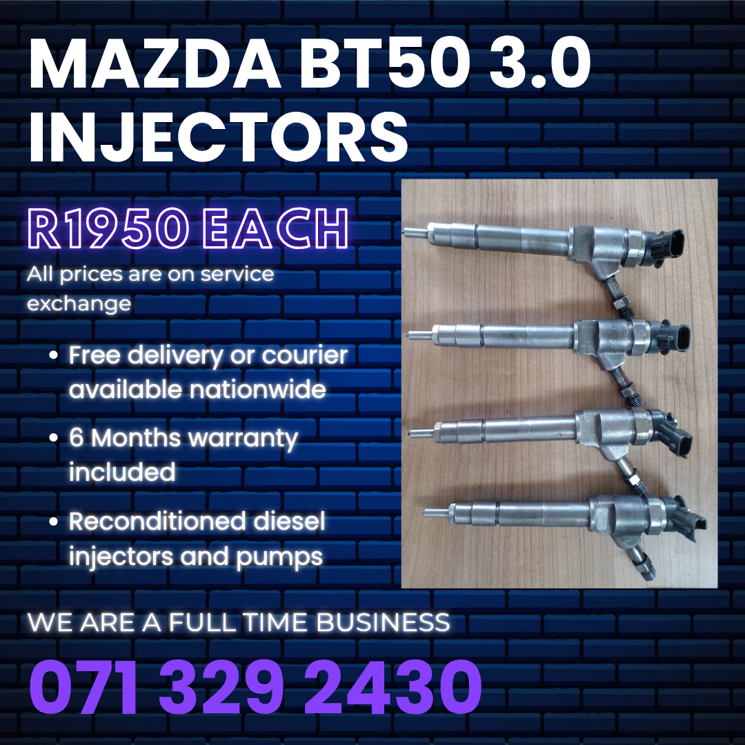 MAZDA BT50 3.0 INJECTORS FOR SALE WITH WARRANTY - Private Seller MAZDA BT50 3.0 INJECTORS FOR SALE WITH WARRANTY - Private Seller