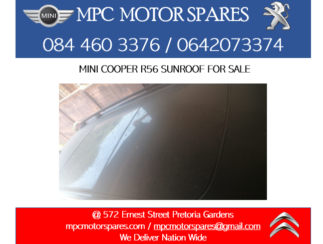 MINI COOPER R56 SUNROOF FOR SALE - Private Seller