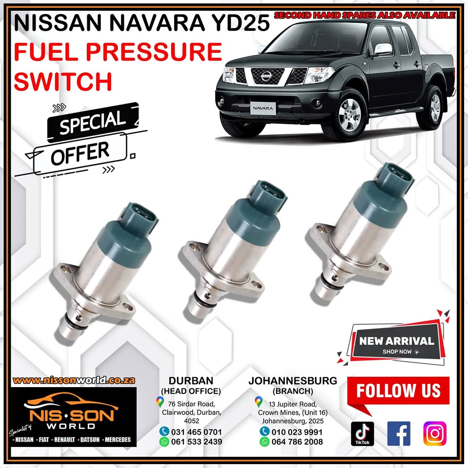 Nissan Navara YD25 Fuel Pressure  Switch - Private Seller