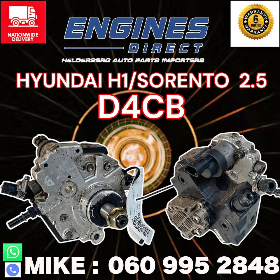 Import Low Mileage Hyundai H1- KIA SORENT0 D4CB Diesel Pump - Private Seller