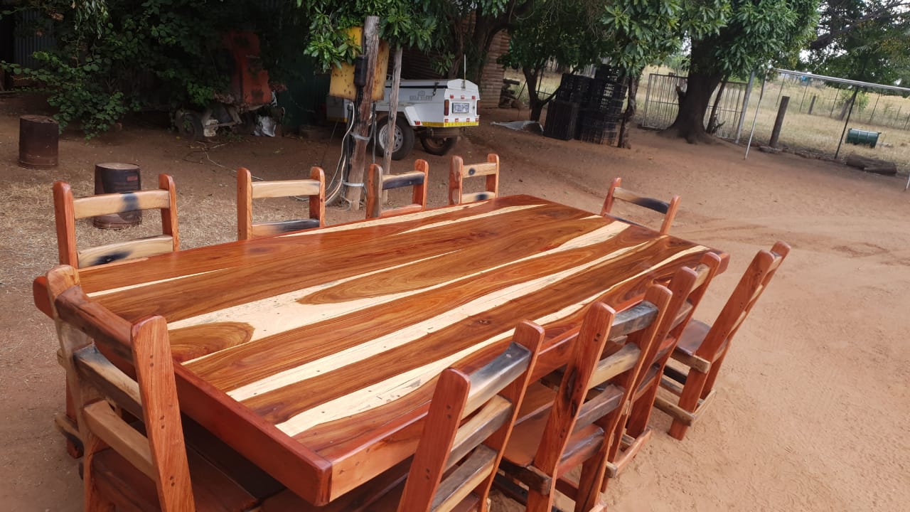 10 Seater Sleeper wood table 