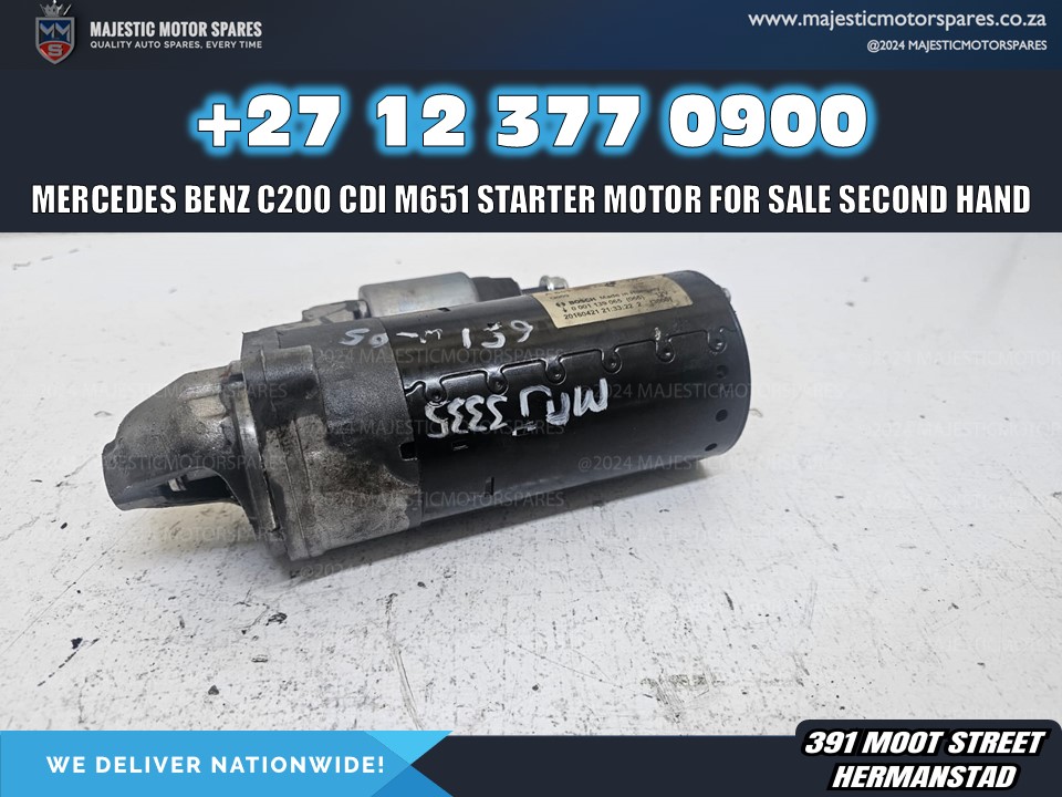 Mercedes C200 CDI M651 Starter Motor for Sale - Private Seller