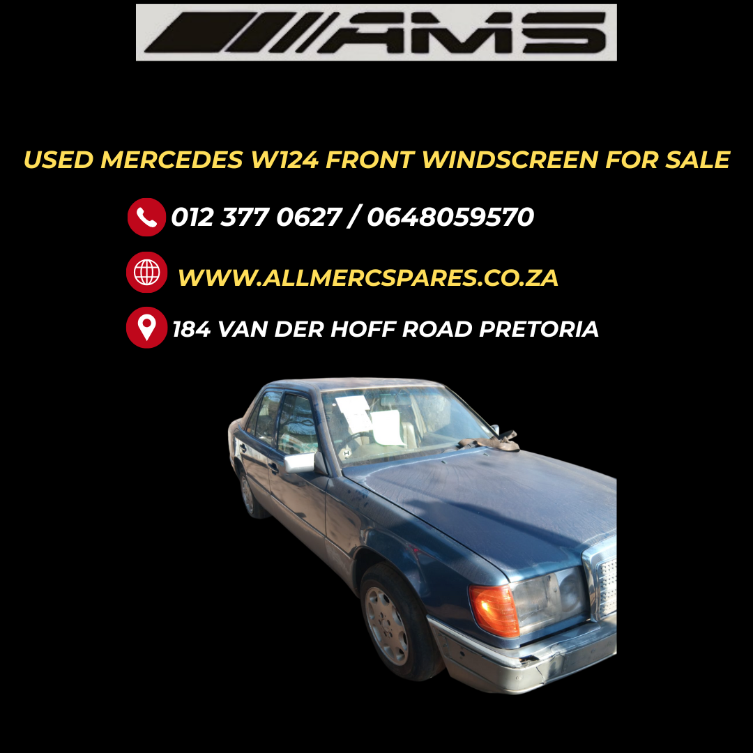 USED MERCEDES W124 FRONT WINDSCREEN FOR SALE – GENUINE PART!