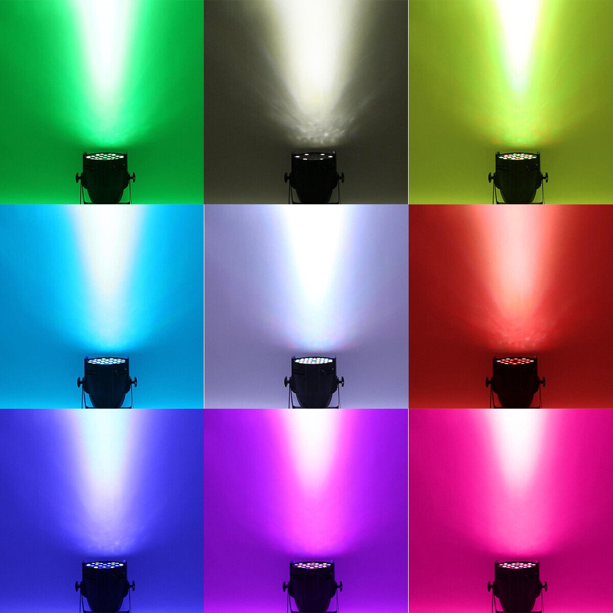 Professional Disco Stage DJ Party Wash LED Light DMX512 PARCAN RGBWA. Brand NEW