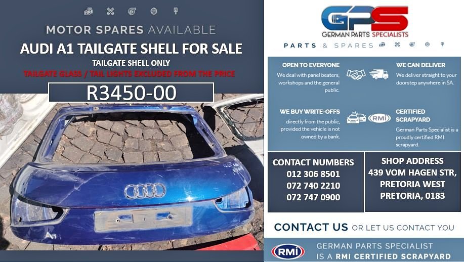 Audi A1 Tailgate Shell for sale - Private Seller Audi A1 Tailgate Shell for sale - Private Seller