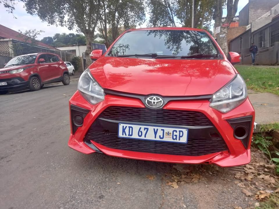 2022 TOYOTA AGYA 1.0 PETROL, AUTOMATIC, RED, 85000KMS SERVICE BOOK