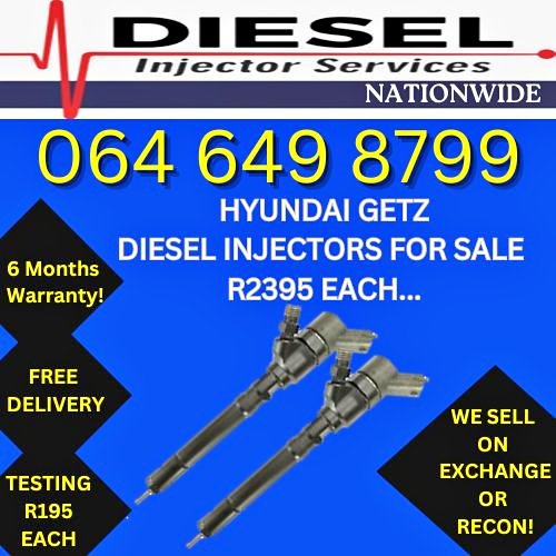 HYUNDAI GETZ DIESEL INJECTORS FOR SALE. - Private Seller HYUNDAI GETZ DIESEL INJECTORS FOR SALE. - Private Seller