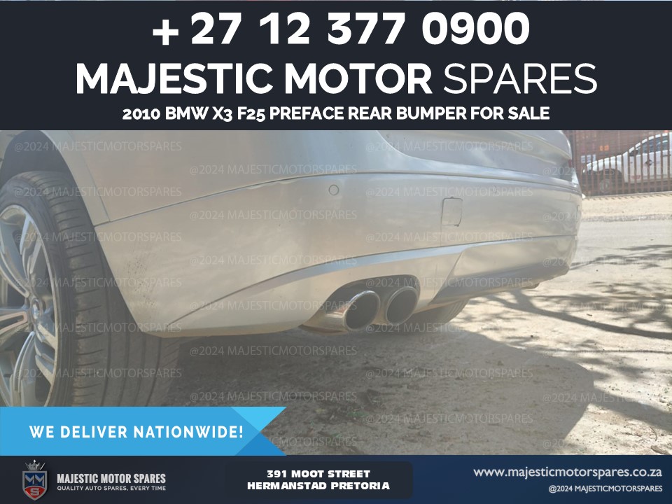 2010 BMW X3 F25 preface rear bumper for sale - Private Seller 2010 BMW X3 F25 preface rear bumper for sale - Private Seller