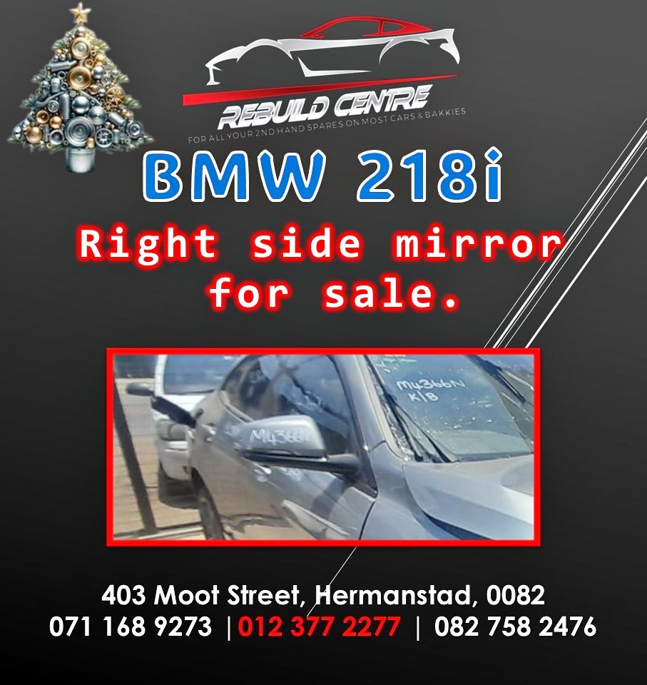BMW 218i Right side mirror for sale. - Private Seller BMW 218i Right side mirror for sale. - Private Seller