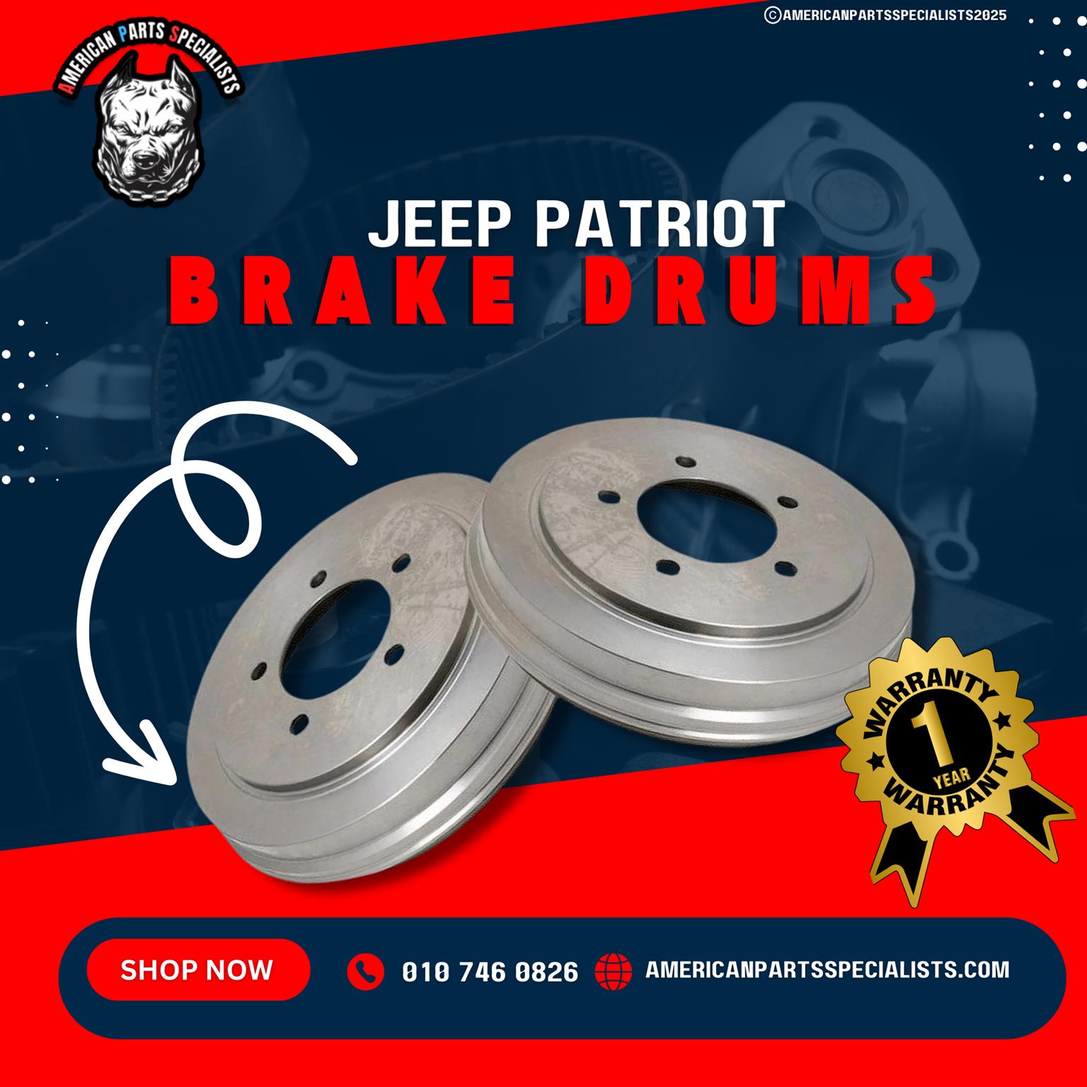 Jeep & Dodge Brake Drums For Sale - Private Seller