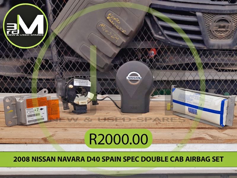 2008 NISSAN NAVARA D40 SPAIN SPEC DOUBLE CAB AIRBAG SET