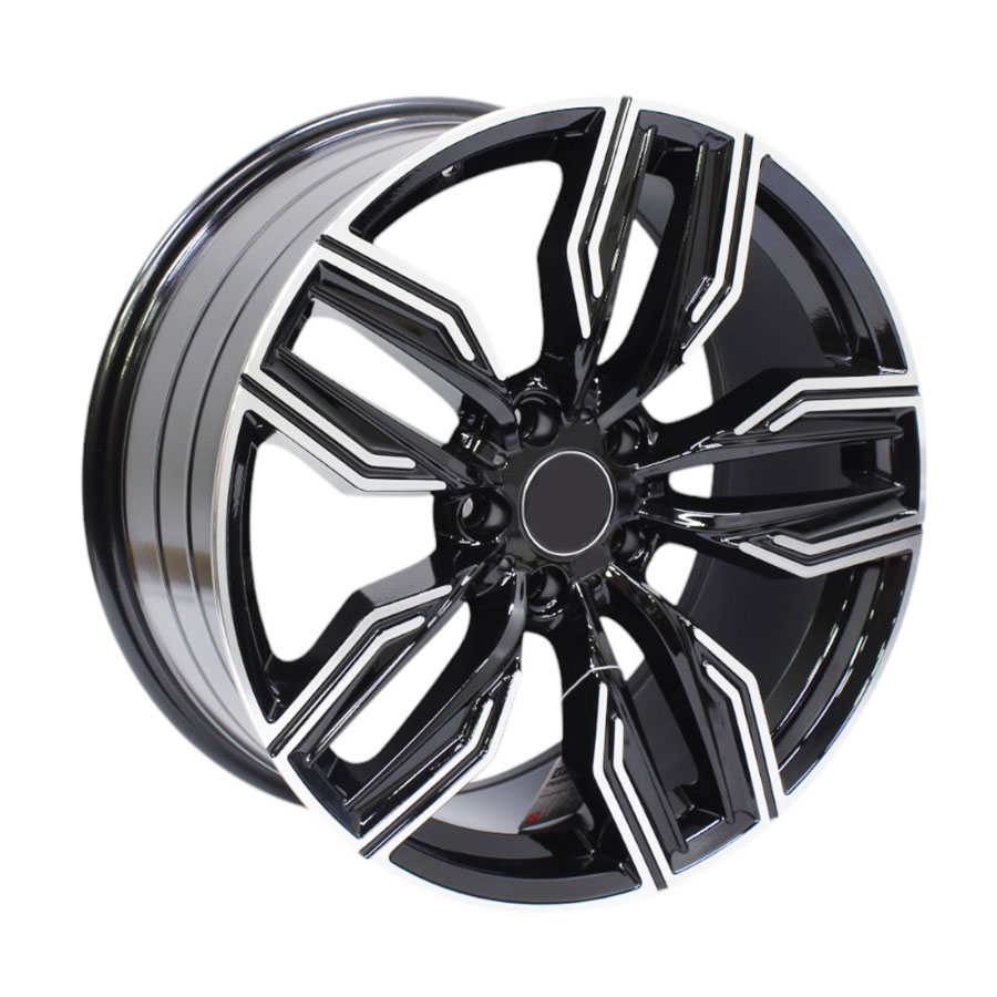 19″ GR5402 5/112 Black Machine Face Alloy Wheels