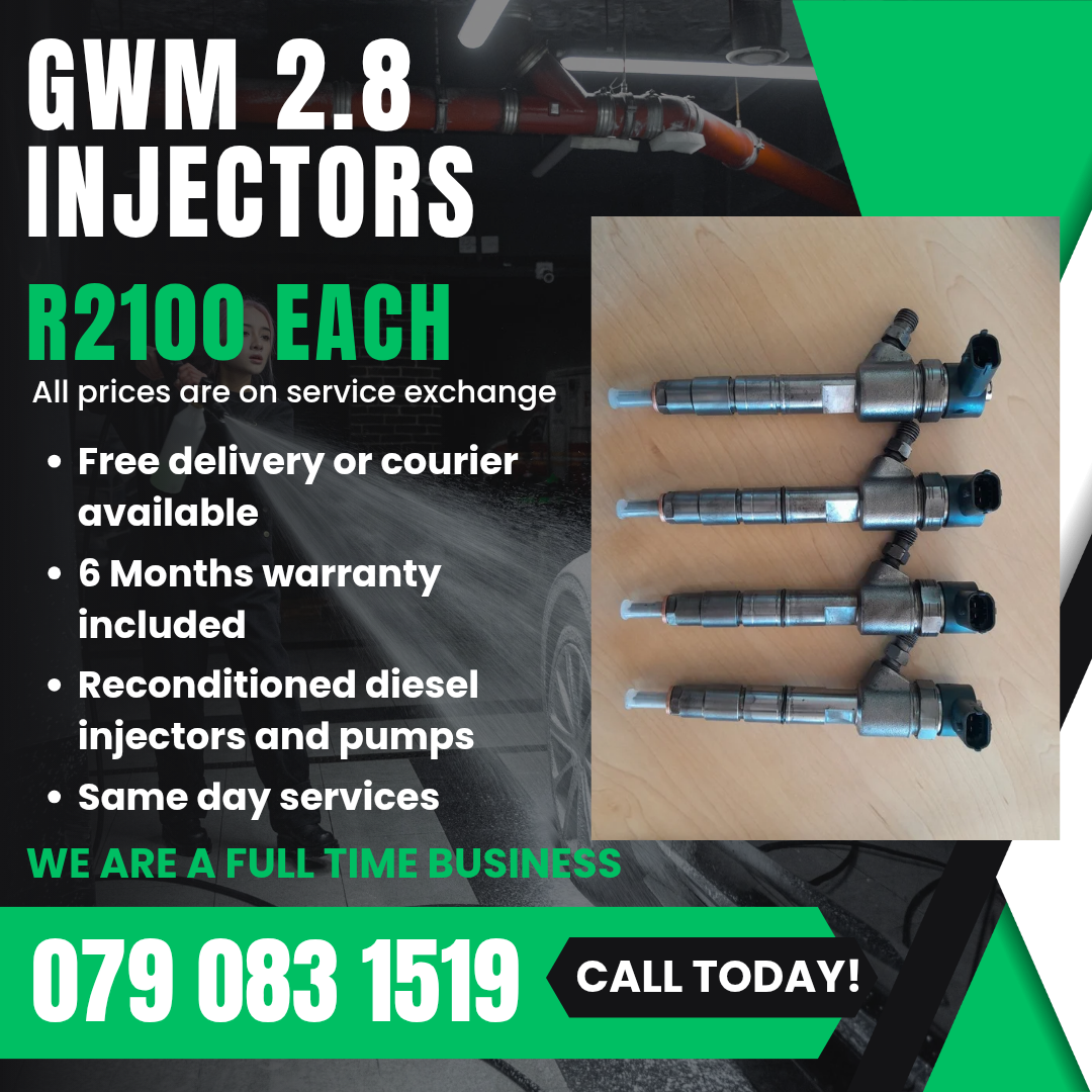 GWM 2.8 INJECTORS FOR SALE WITH WARRANTY INCLUDED - Private Seller GWM 2.8 INJECTORS FOR SALE WITH WARRANTY INCLUDED - Private Seller