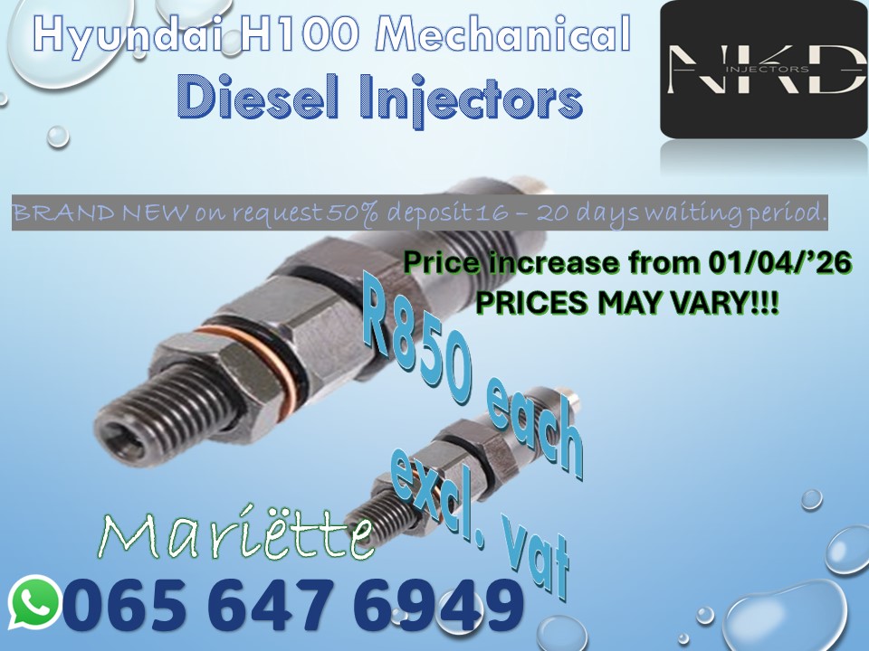 Diesel Injectors H100 Mechanical Hyundai - Private Seller Diesel Injectors H100 Mechanical Hyundai - Private Seller