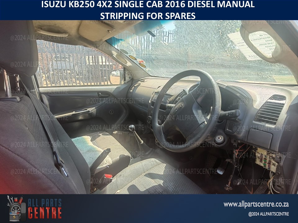 Isuzu KB250 4x2 single cab 2016 diesel manual stripping for spares