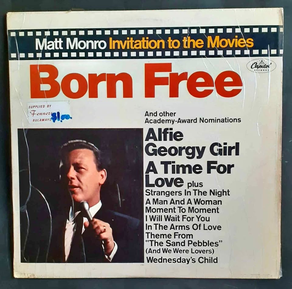 Matt Monro – Born Free (Invitation To The Movies) LP Record Matt Monro – Born Free (Invitation To The Movies) LP Record