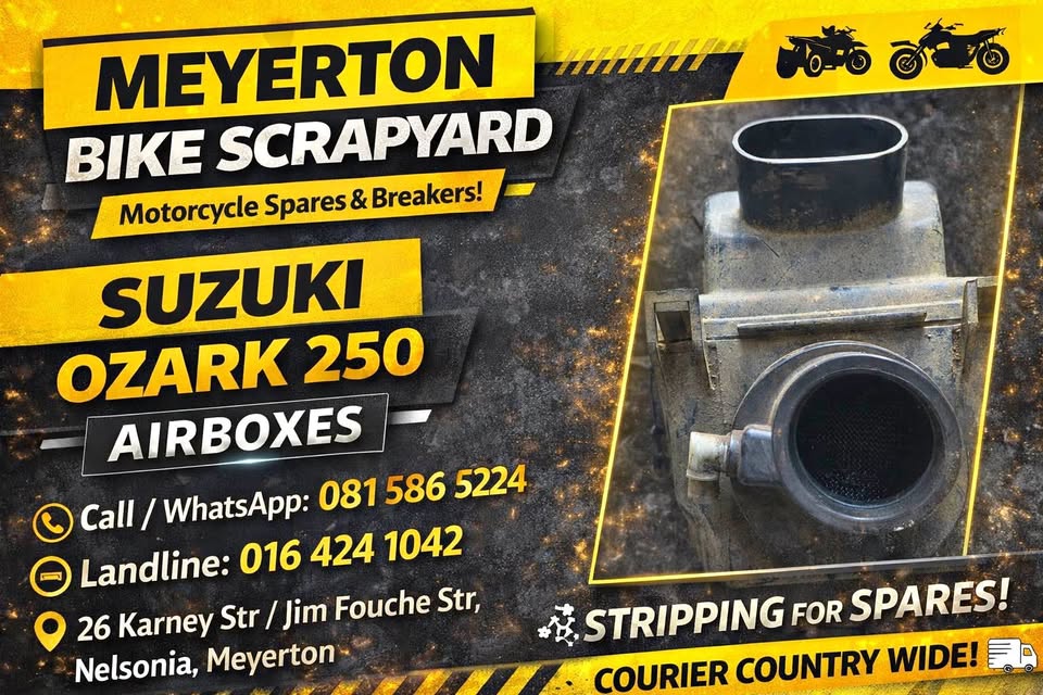 Suzuki Ozark 250 airbox. Meyerton bike scrapyard new & secondhand spares. Andre - Private Seller Suzuki Ozark 250 airbox. Meyerton bike scrapyard new & secondhand spares. Andre - Private Seller