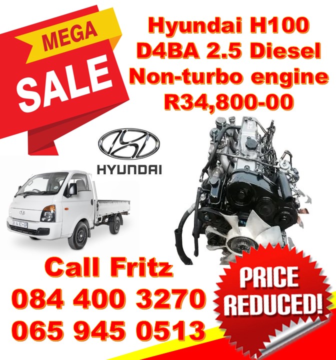 Hyundai H100 D4BA 2.5 Diesel non-turbo engine for sale. While stocks last! - Private Seller Hyundai H100 D4BA 2.5 Diesel non-turbo engine for sale. While stocks last! - Private Seller