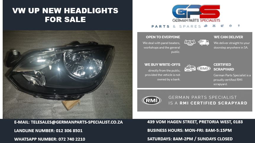 VW UP NEW HEADLIGHTS FOR SALE - Private Seller VW UP NEW HEADLIGHTS FOR SALE - Private Seller