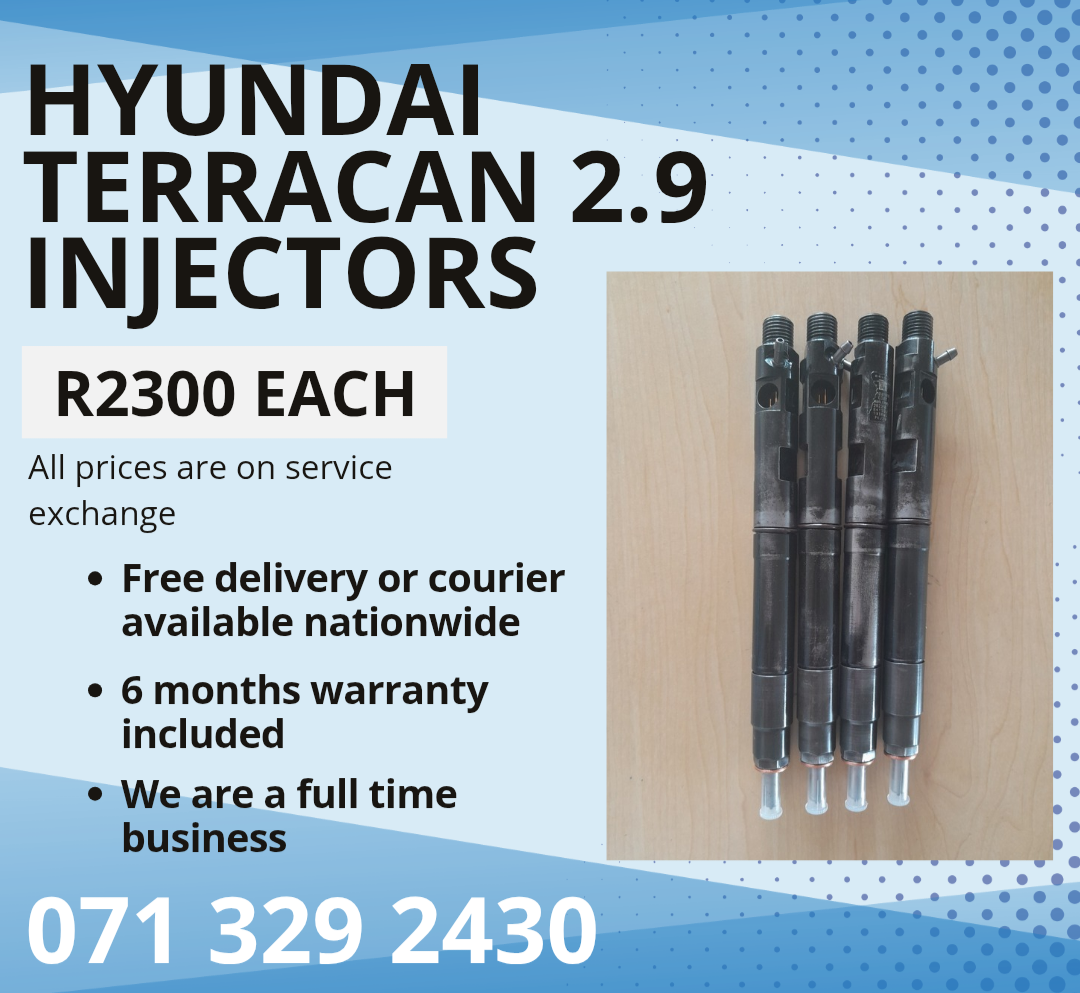 HYUNDAI TERRACAN 2.9 INJECTORS FOR SALE WITH WARRANTY - Private Seller HYUNDAI TERRACAN 2.9 INJECTORS FOR SALE WITH WARRANTY - Private Seller