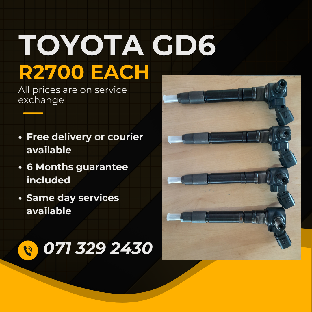 TOYOTA GD6 DIESEL INJECTORS FOR SALE WITH WARRANTY ON - Private Seller TOYOTA GD6 DIESEL INJECTORS FOR SALE WITH WARRANTY ON - Private Seller