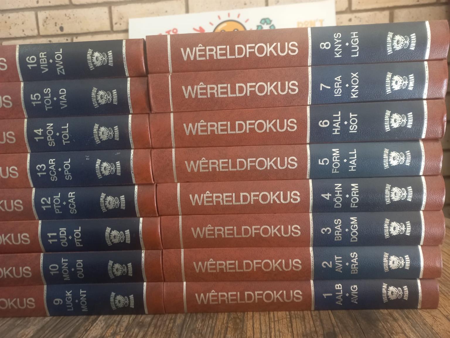 Wêreldfokus Afrikaanse Ensiklopedie Stel – 16 Volumes!