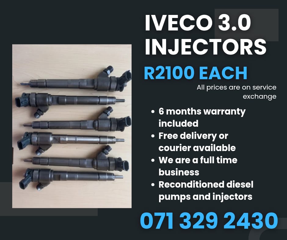 IVECO 3.0 INJECTORS FOR SALE WITH WARRANTY - Private Seller IVECO 3.0 INJECTORS FOR SALE WITH WARRANTY - Private Seller