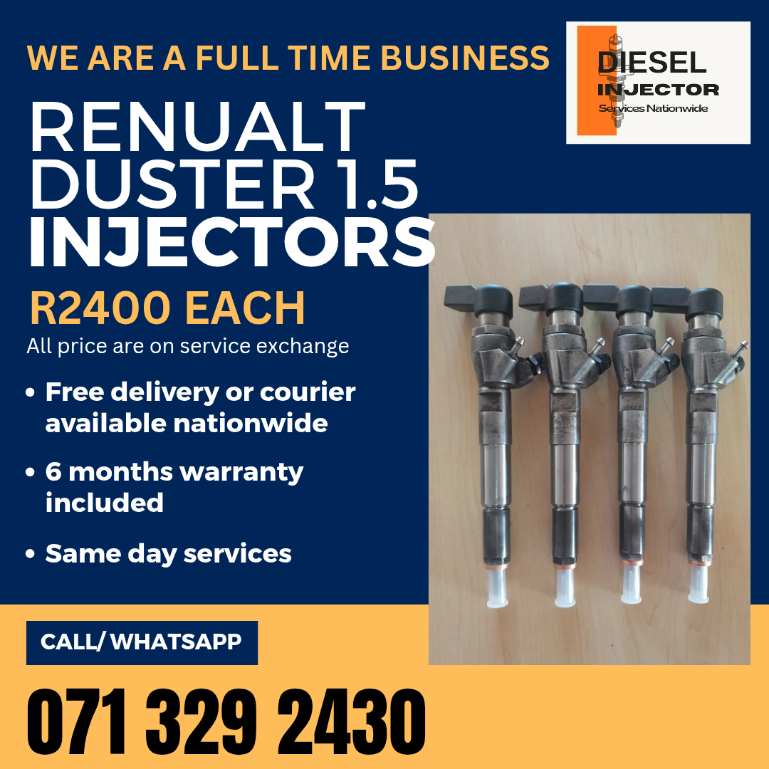 RENUALT DUSTER 1.5 DIESEL INJECTORS FOR SALE WITH WARRANTY - Private Seller RENUALT DUSTER 1.5 DIESEL INJECTORS FOR SALE WITH WARRANTY - Private Seller